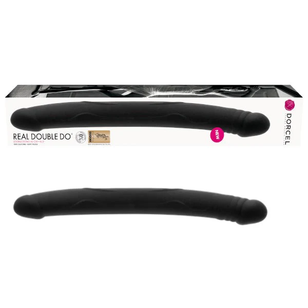 Dorcel Luxury REAL DOUBLE DO DONG Black Realistic Silicone Double Ended Dildo