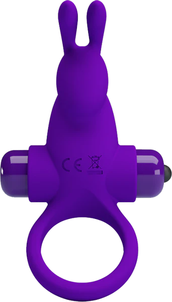 Pretty Love Vibrating Cock Ring Purple Rabbit Vibe