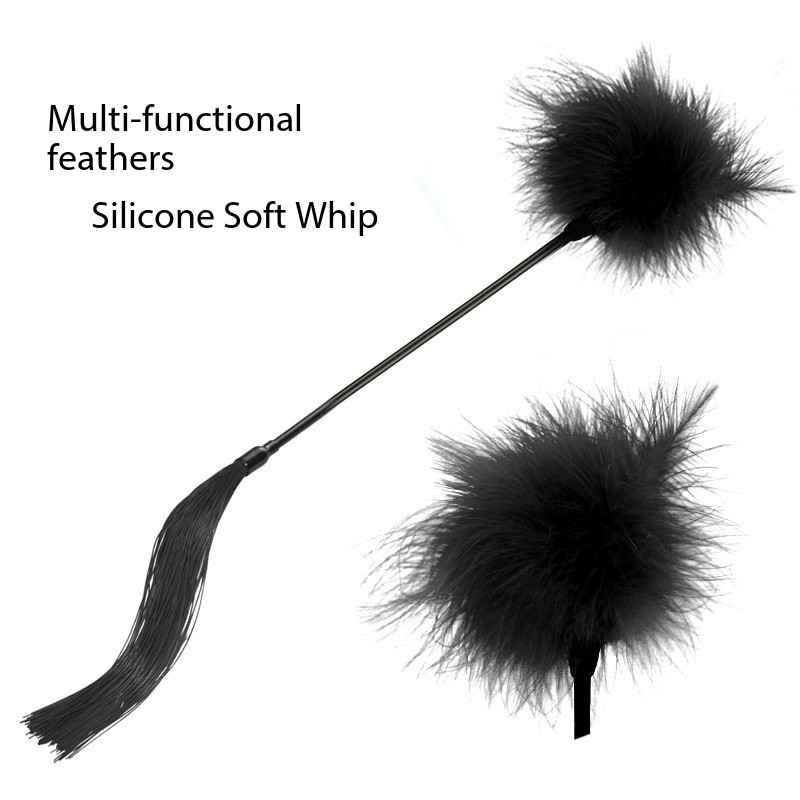 Silicone whip, feather soft whip