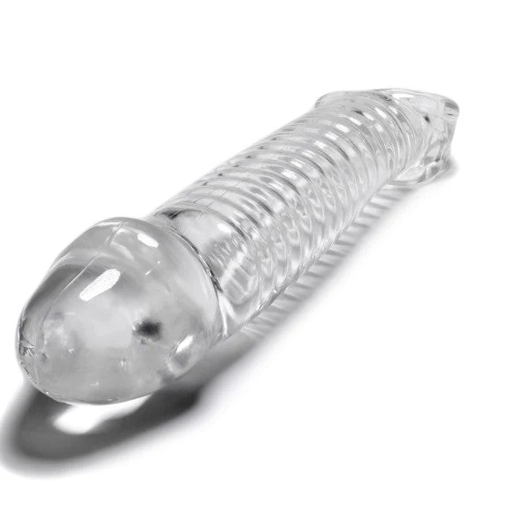 Oxballs MUSCLE COCKSHEATH WITH ADJUSTABLE FIT and Strap on Ball Harness Clear